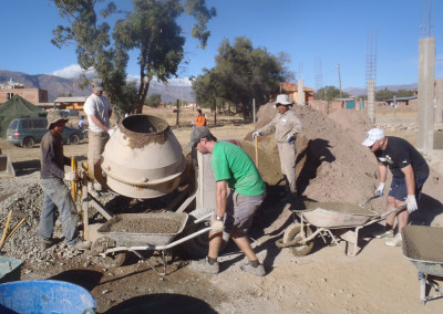 Mixing more cement